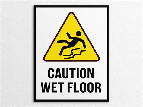 Caution Wet Floor Sign Printable Printable Floor Slippery Due To