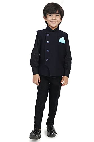Buy AJ DEZINES Kids Ethnic Wear Waistcoat For Boys (215-ROYAL-BLUE-7 ...