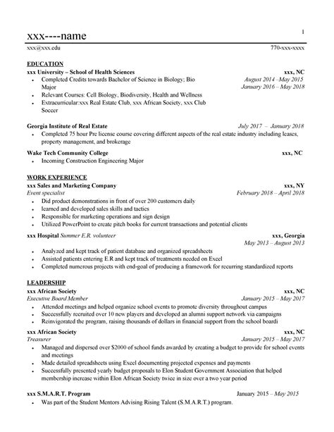 Wso Resume Template