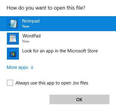 Image result for How to Open TSV Files