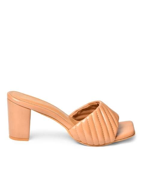 Carlie peep on sale toe block heel