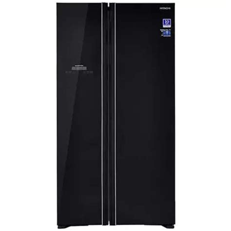 Compare Hitachi Side By Side 659 Litres 2 Star Refrigerator Glass Black ...
