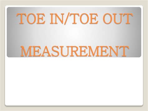 Image result for How Does Toe Out Work