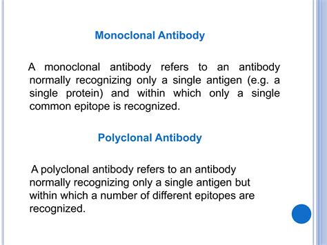Monoclonal and Polyclonal Antibodies | PPTX
