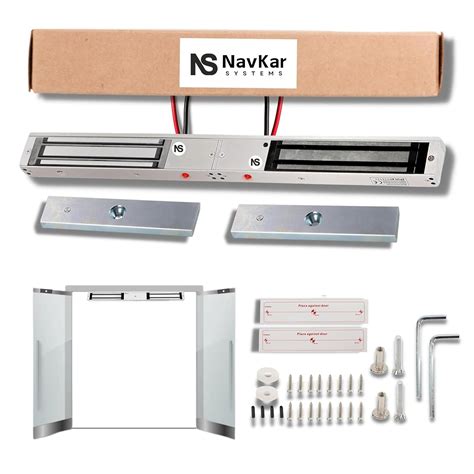Navkar Systems Double Door EM Mag Lock | Electromagnetic Lock for ...