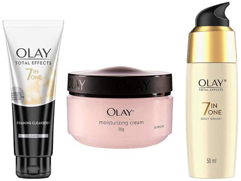 Olay Total Effects Serum &Olay Moisturising Cream, 50g&Olay Face Wash ...