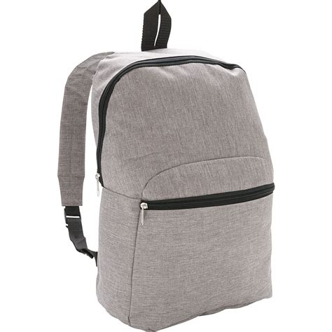 Basic Rucksack (grau, Polyester, Polyester, 250g) als Werbeartikel Auf ...