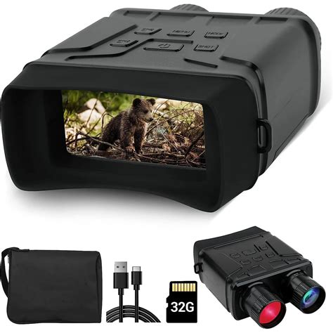 BEBANG Night Vision Goggles, 7 Level Infrared Digital Night Vision Bin ...