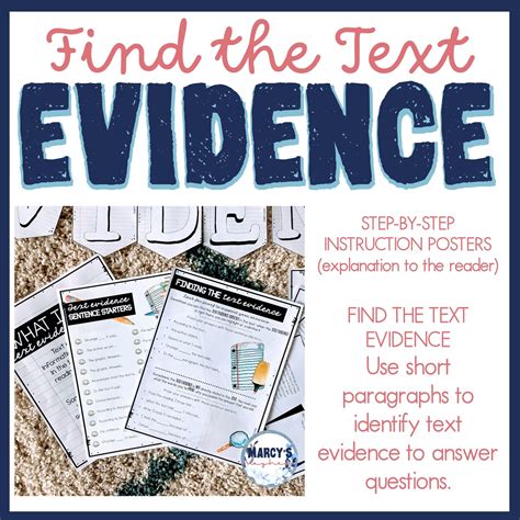 Find the Text Evidence Practice - Marcys Mayhem - Worksheets Library
