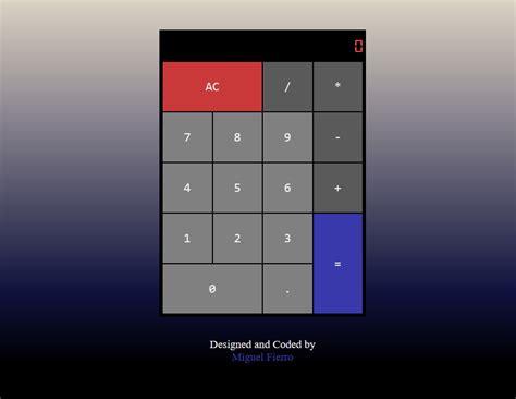 Calculator in JavaScript 的图像结果