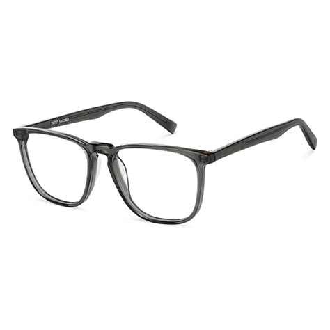 Buy Grey Transparent Full Rim Square John Jacobs Rich Acetate JJ ...