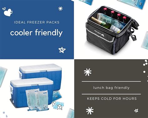 Komax Large Reusable Ice Packs for Coolers 12 to 15 India | Ubuy