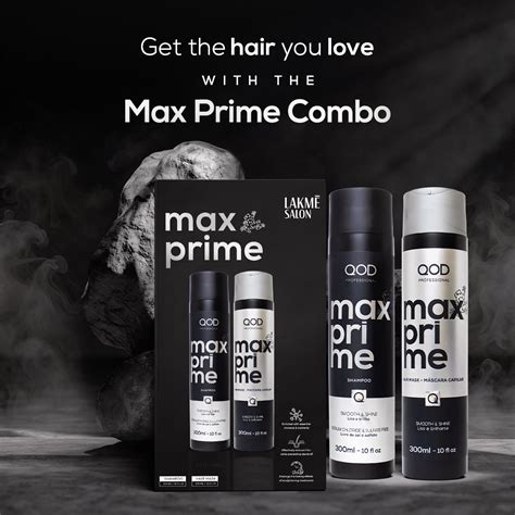 QOD Max Prime Shampoo and Mask 300ml*2 – Lakme Salon