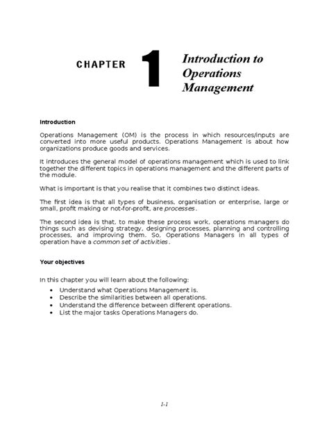 Operations Management Chapter 1 的图像结果