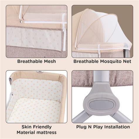 Hop A Little Baby Cot Bed With 4 Levels of Height Adjustment