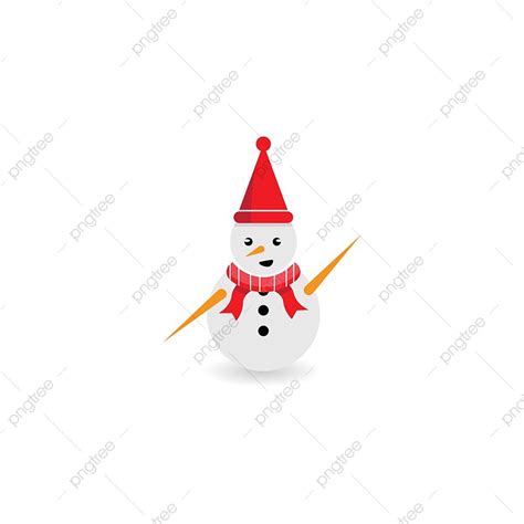 Snow Design Vector Art PNG, Snow Man Illustration Vector Design, Snow ...