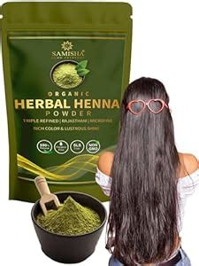 Buy Samisha Henna Powder For Hair Organic For Hair | Mehndi For Hair ...