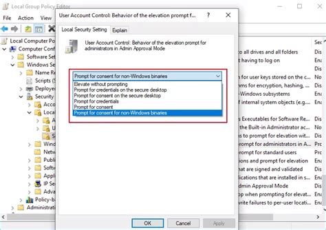 Using Account Control Setting 的图像结果