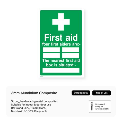 Image result for First Aid Location. Sign
