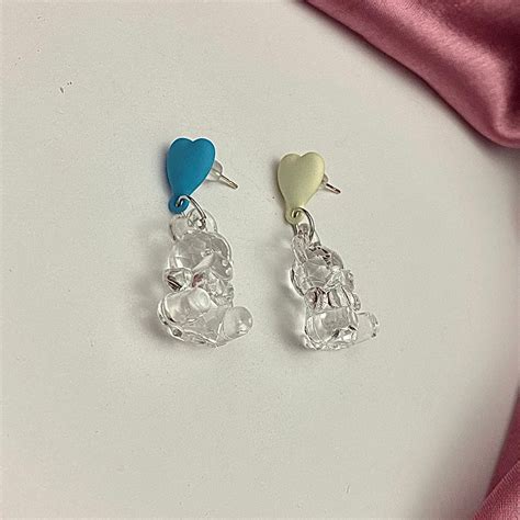 Uneven Cute Teddy Bear Drop Earrings – UtilityMall