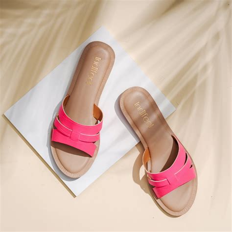 Daily Comfort Redefined: Pink Flats for You | Indifeet