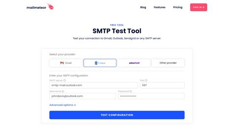 Outlook SMTP Settings - Step-by-step setup guide