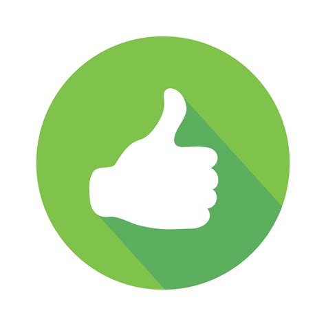 Green Thumbs Up Vector