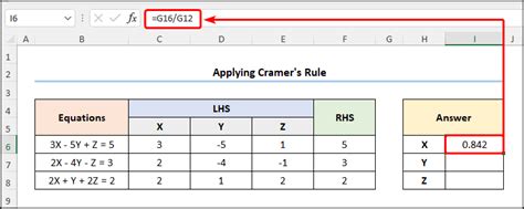 Image result for Solve Three Variable Linear Equations Using Excel