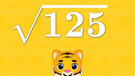 Square Root 125 - YouTube