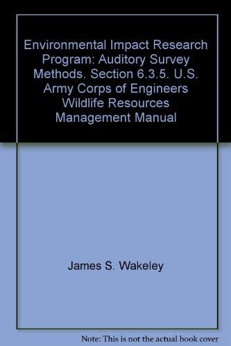 Amazon.in: Buy Environmental Impact Research Program: Auditory Survey ...