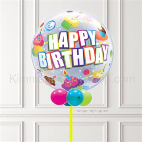 Multicolour Happy Birthday Bubble Balloon | Kimmage Party Shop