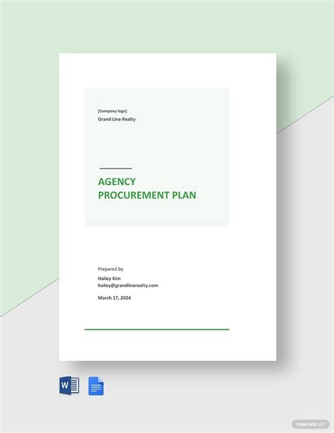 Image result for Procurement Plan Template