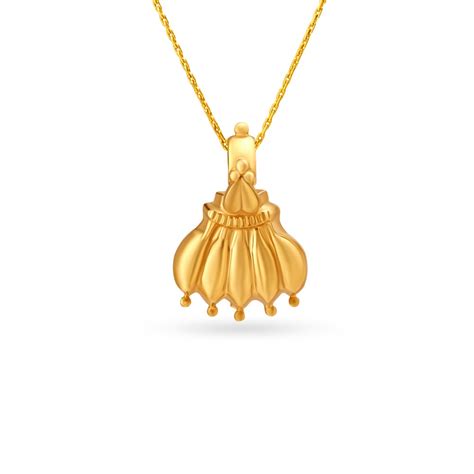 Radiant Gold Thali Pendant