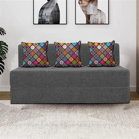 Dr. Smith Sofa Cum Bed - Single Seater, 5' X 6' Feet - with 3 Printed ...