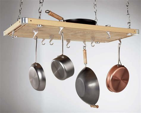 Concept Housewares Rectangular Ceiling Mounted Pot Rack - Walmart.com