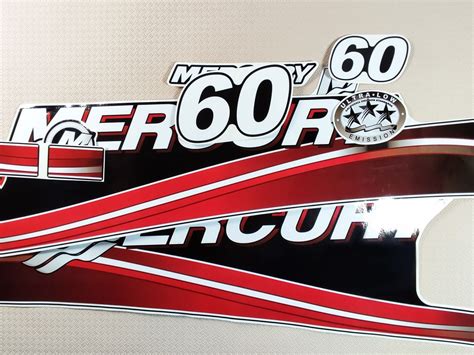 Mercury Boat Outboard Mid-Sections Vinyl Decal Sticker Kit For Mercury ...