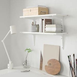 BURHULT / SIBBHULT Wall shelf combination, white/white, 59x20 cm (231 ...