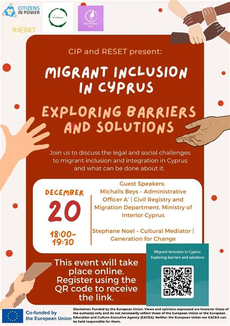 Migrant Inclusion in Cyprus: Exploring Barriers and Solutions, December ...