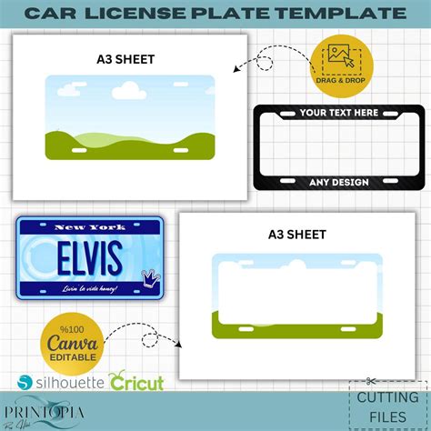 Editable Car License Plate Templates | Create Your Own Design | Perfect ...