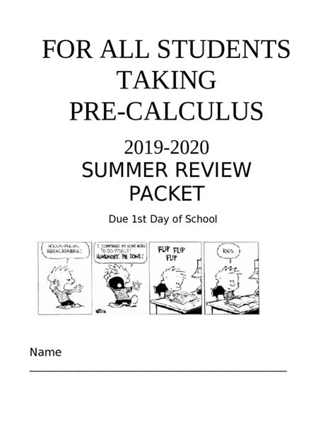 Should I take pre-calculus as a high school senior even if ... Doc ...