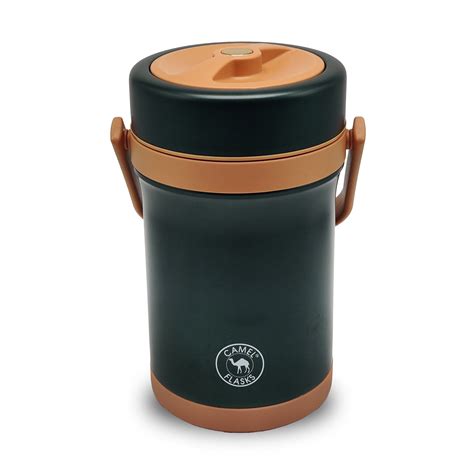 Camel Flask Stainless Steel Vacuum Tiffin 2.8L - 4 Inner Containers ...