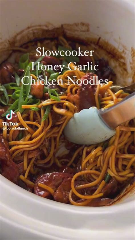 Healthy Slow Cooker Honey Garlic Chicken Thighs. Just 8 ingredients ...