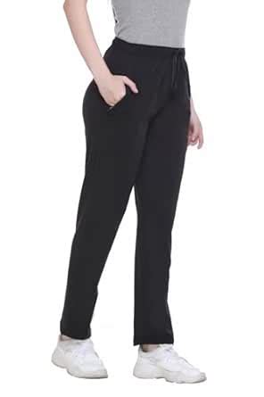 CUPID Women Relaxed Fit Cotton Lounge Pants, Comfortable Track Pant ...
