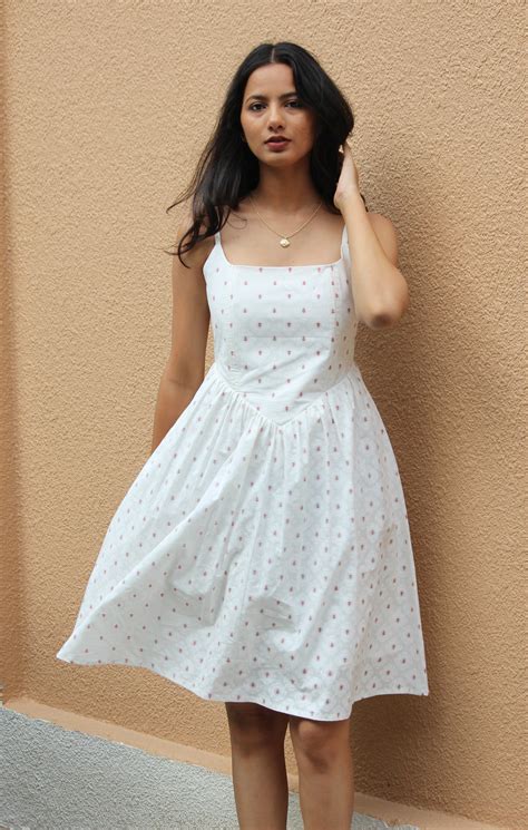 White Scarlet Corset Dress - Mogra Designs