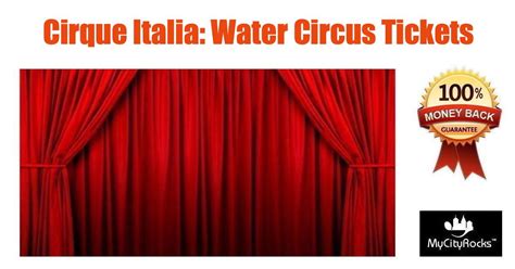 Cirque Italia: Water Circus Tickets Fredericksburg Fairgrounds VA, 2400 ...