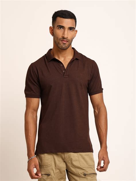 Naturefab Men’s Organic Bamboo Polo Tshirt Coffee Bean – NATUREFAB