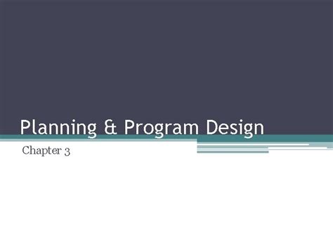 Program Planning 的图像结果