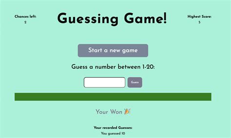 Image result for Number Guessing Game UI Design JavaScript