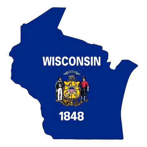 Wisconsin Flag - State of America 26804051 PNG
