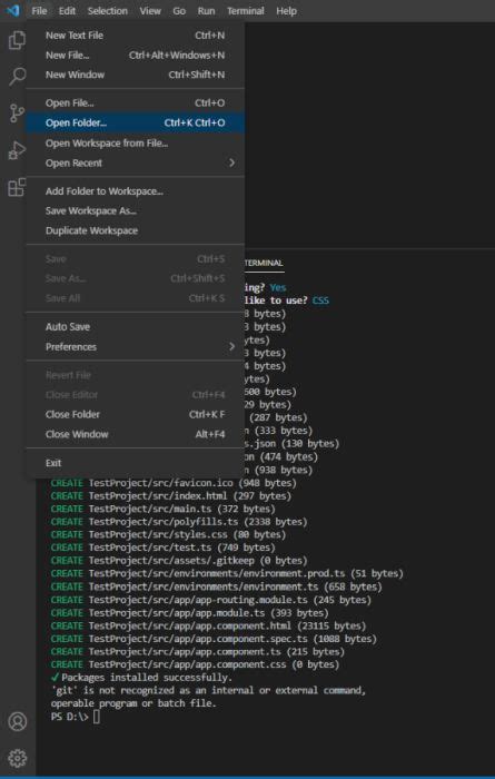 How to Create Angular Project 的图像结果